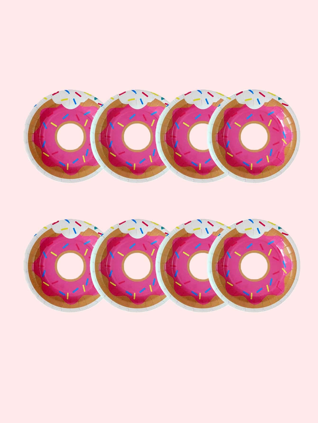 7'' Donut Party Plates
