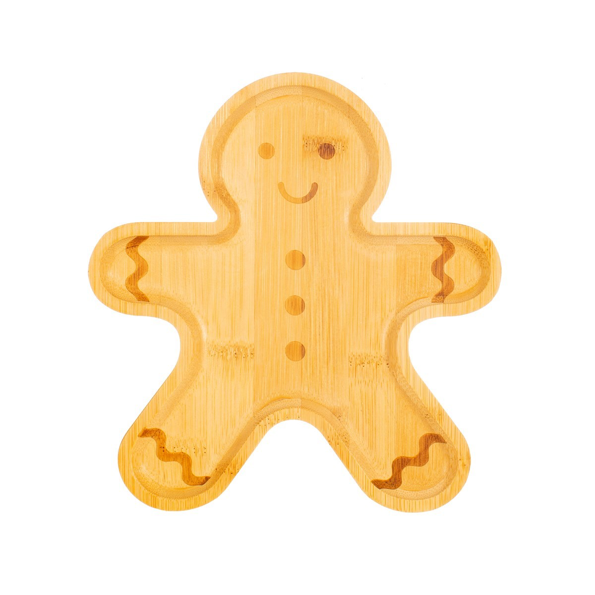 Christmas Gingerbread Bamboo Plate