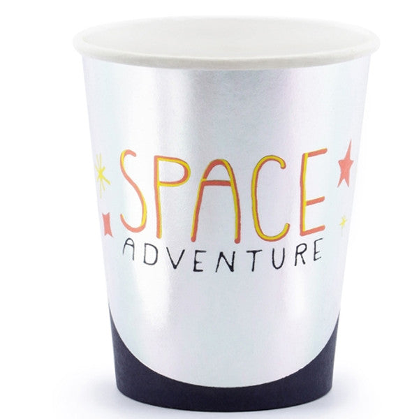 Space Party Foiled Stamped Paper Cups