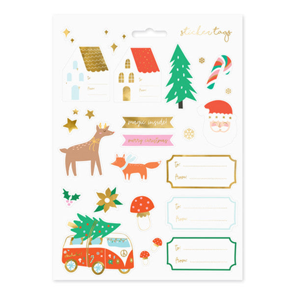 Christmas Winter Forest Sticker Sheet