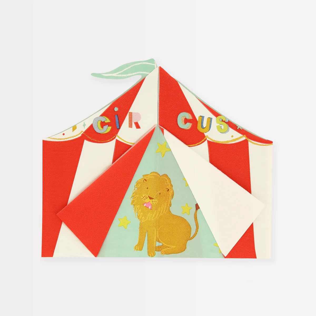 Circus shaped Big Top Napkins