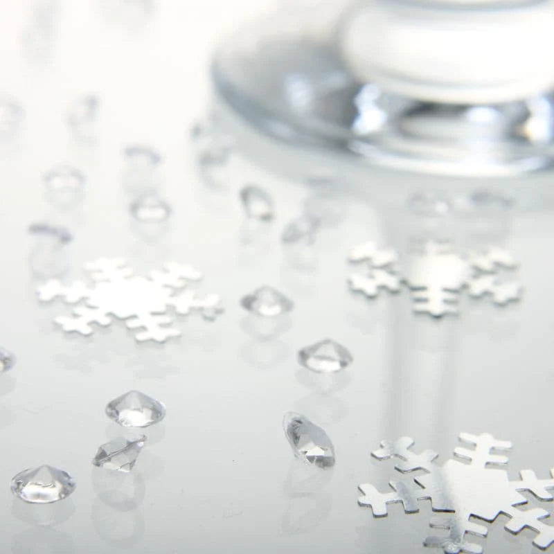 Winter Wonderland Table Confetti & Crystals