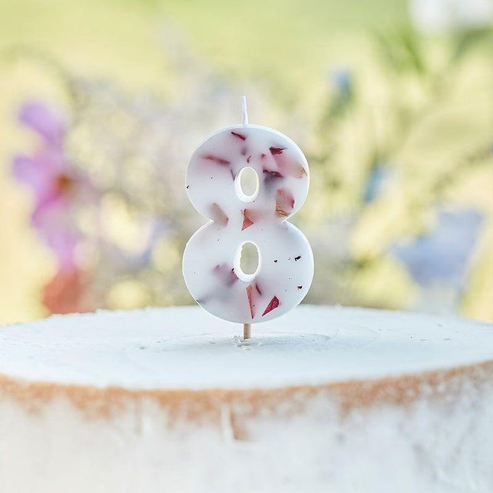 Pressed Petal Candle 8