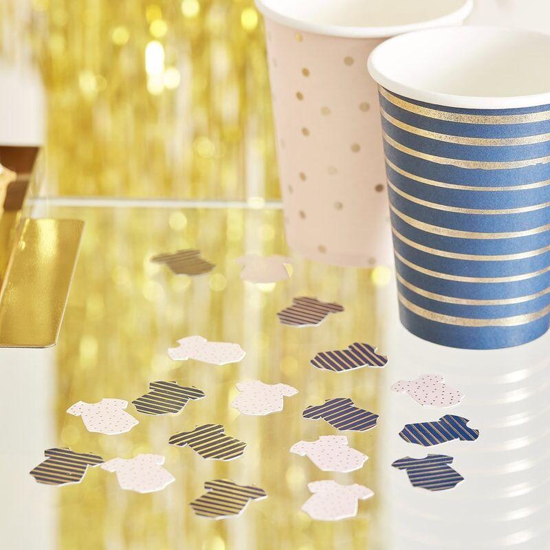 Pink/Navy Gender Reveal Confetti