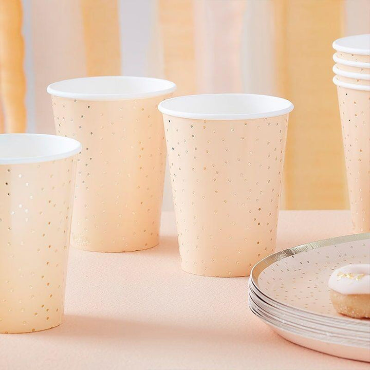 Peach/Gold Cups
