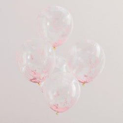 Pastel Pink Confetti Ballonns