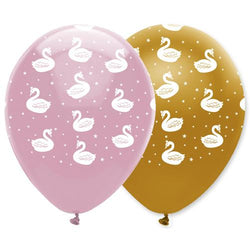 12" Swan Balloons