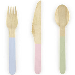 Pastel Wooden Cutlery