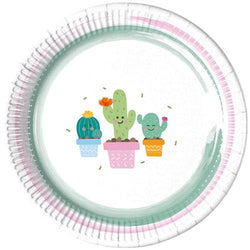 Smiley Cactus Plates