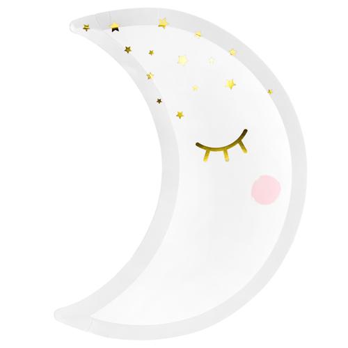 Moon Shaped Paper Plates