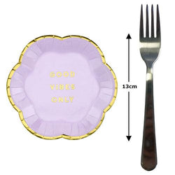 Good Vibes Only Lilac Plates