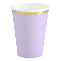 Lilac/Gold Scalloped Cup