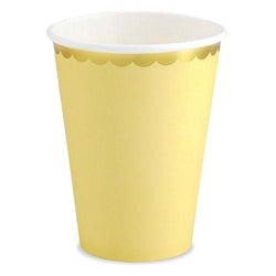 Yellow/Gold Scalloped Cup
