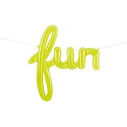 43" Fun Lime Script Balloon