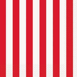 Red Striped Napkins