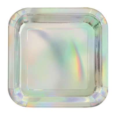 7" Iridescent Plates