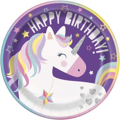 9" Unicorn Plate