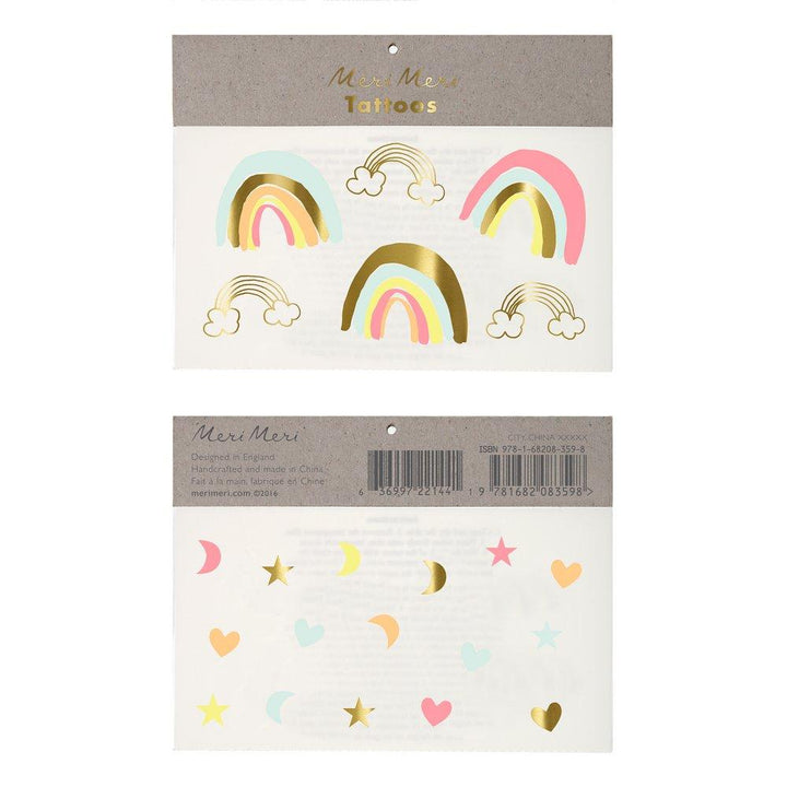 Neon Rainbows Large Tattoos