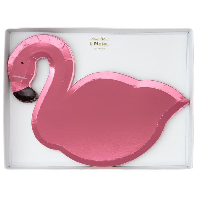 Pink Flamingo Plates