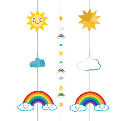 Sun, Rainbow & Cloud Balloon Fun String