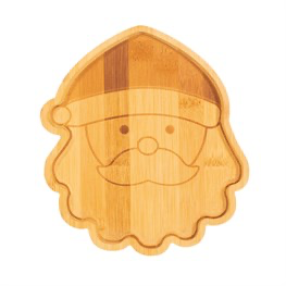 Christmas santa Bamboo Plate