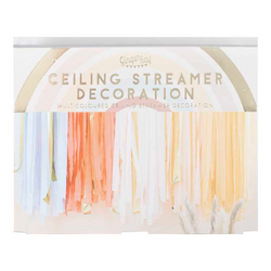 Pastel Hanging Streamer Party Backdrop